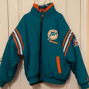 Vintage Miami Dolphins Reversible Jacket
